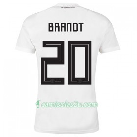 Camisolas de Futebol Alemanha Brandt 20 Equipamento Principal Copa do Mundo 2018 Manga Curta